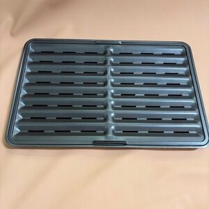 Ronco Showtime Rotisserie Pro 6000 Drip Tray with Grate Cover Dark Gray Metal